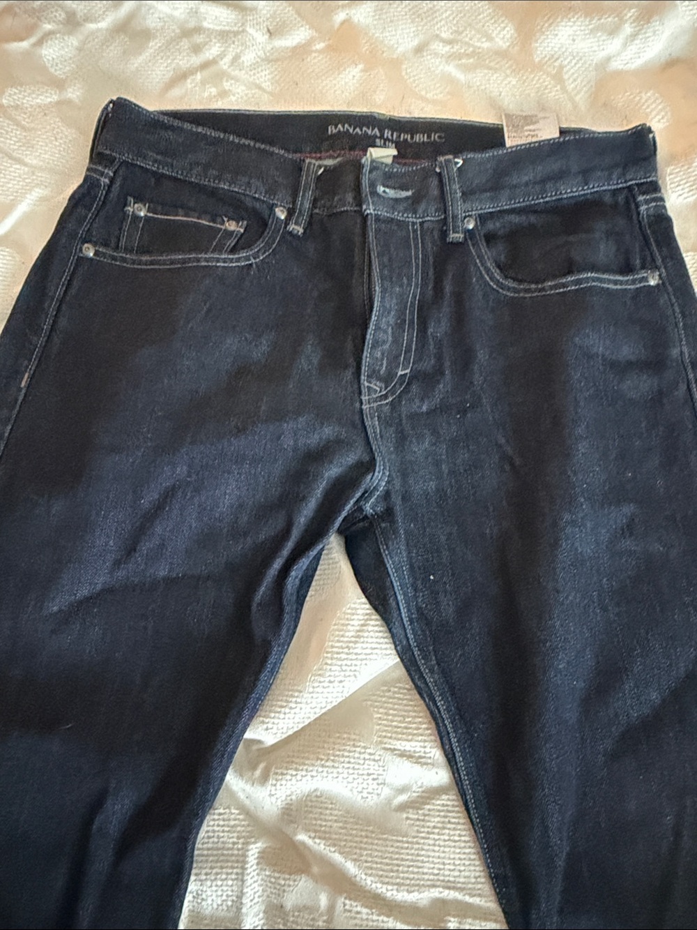 Banana Republic Men's Dark Navy Slim Straight Jeans